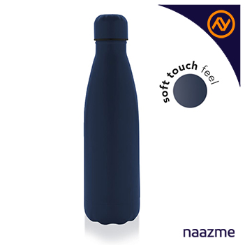 riola-soft-touch-insulated-water bottle-navy-blue